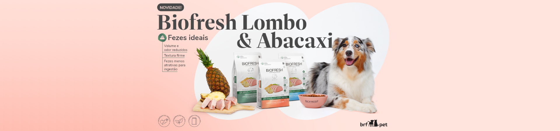 Com tecnologia exclusiva, BRF Pet lança novo sabor para cães: Biofresh Lombo & Abacaxi  